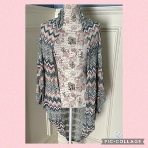Long knit shrug
